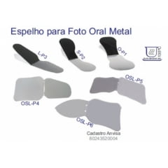 ESPELHO PARA FOTOGRAFIA ODONTOLÓGICA METAL OCLUSAL SUB LINGUAL LATERAL P5